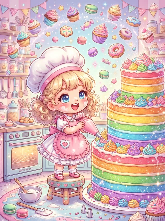 柔色调卡哇伊女孩