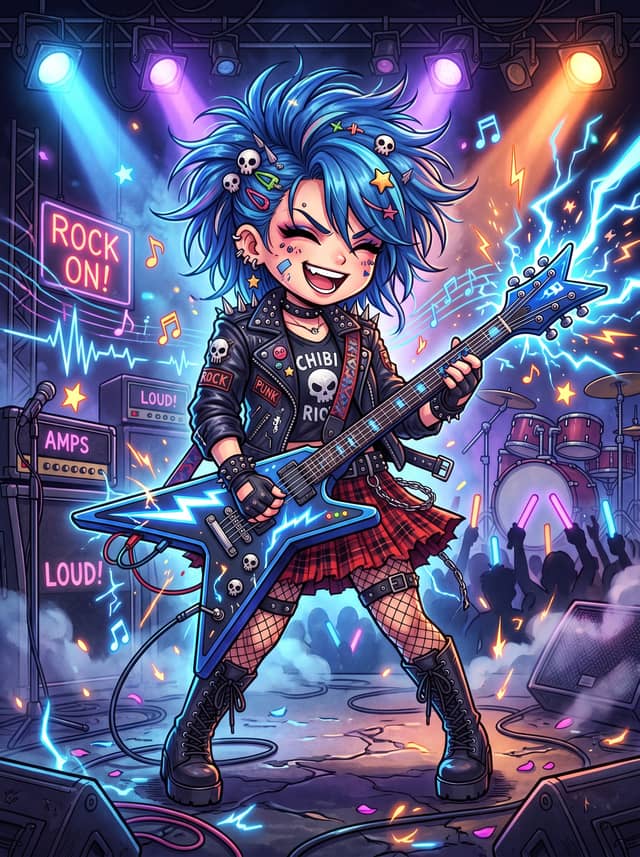 卡哇伊兔耳女孩角色