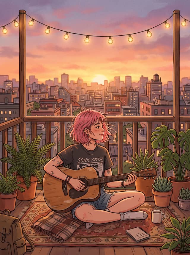 秋日卧室学习氛围