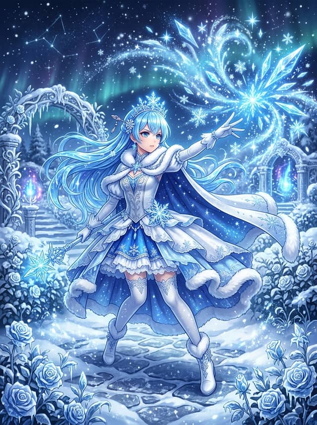 玫瑰魔法棒变身女主角