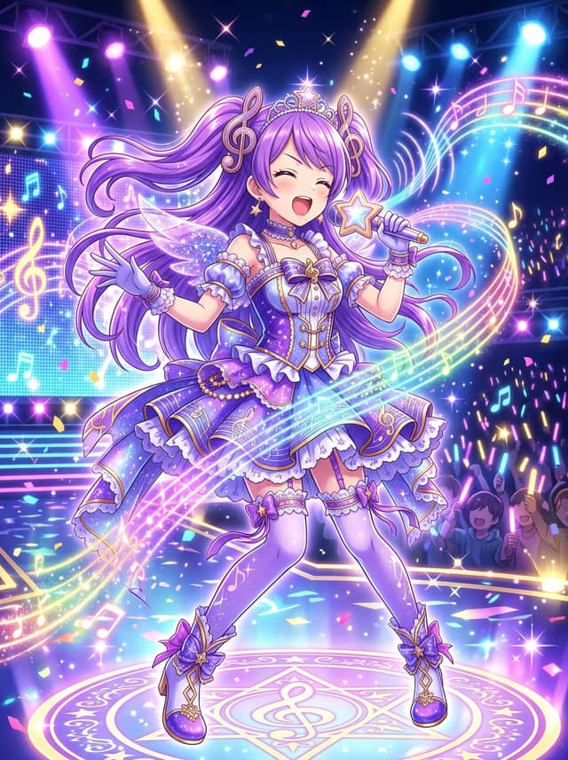 精灵主题魔法少女设计