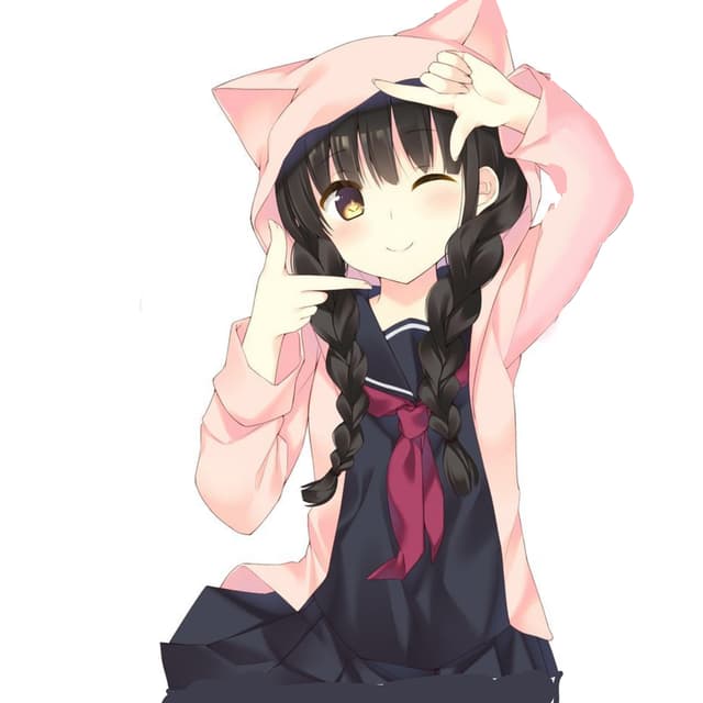 Kawaii Bunny Girl Character