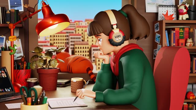 Coffee Shop Corner Study