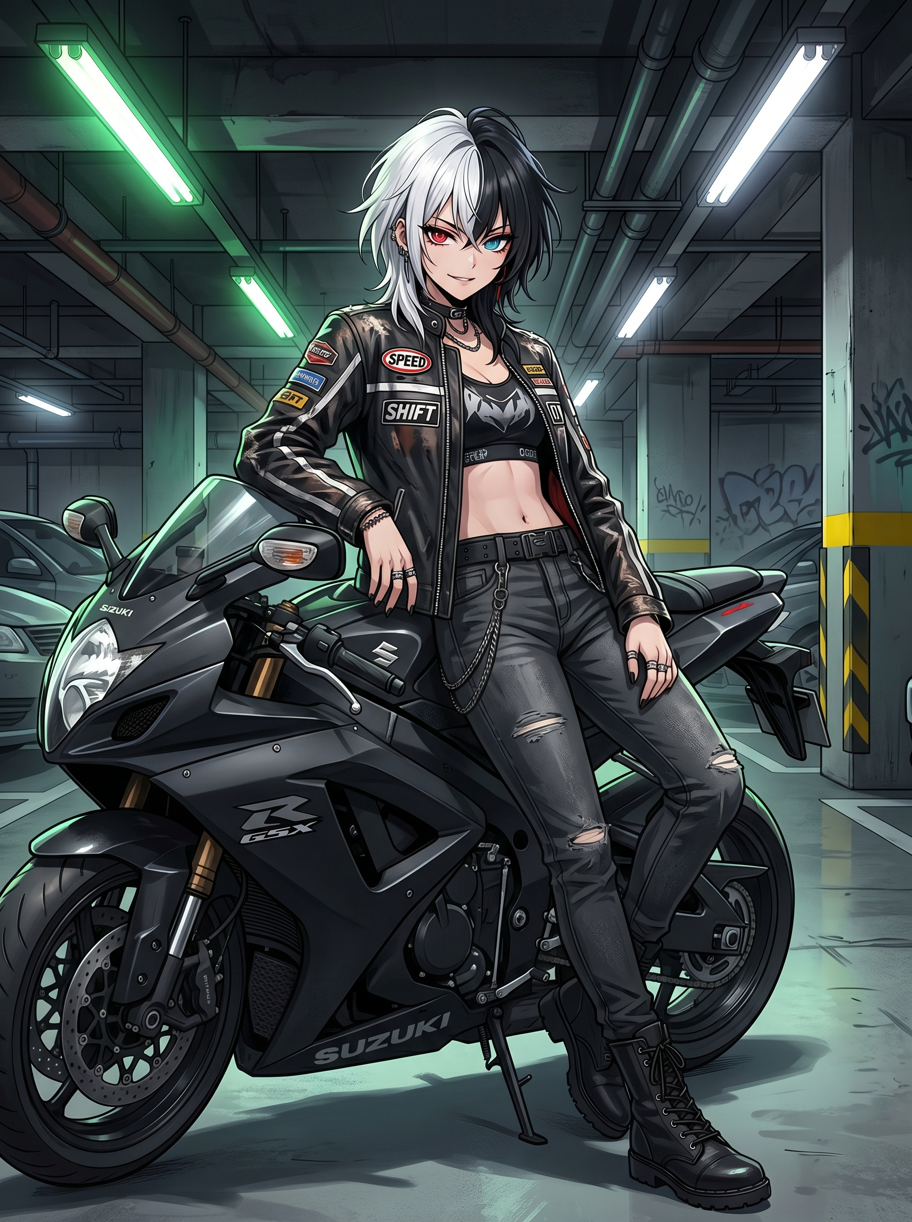 Anime girl art generated with GirlGenerator.app